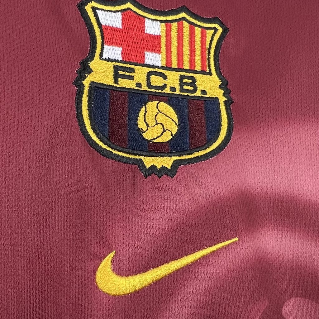 Men’s Barcelona Hot Sale 2000/01 Retro Home Skeleton Jersey