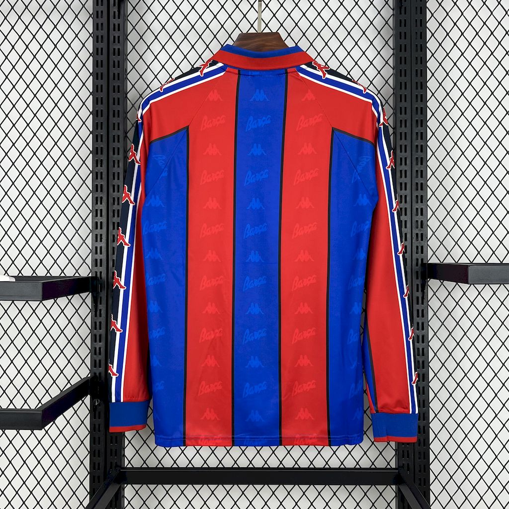 Barcelona 1995/97 Retro Home Long Sleeves Jersey