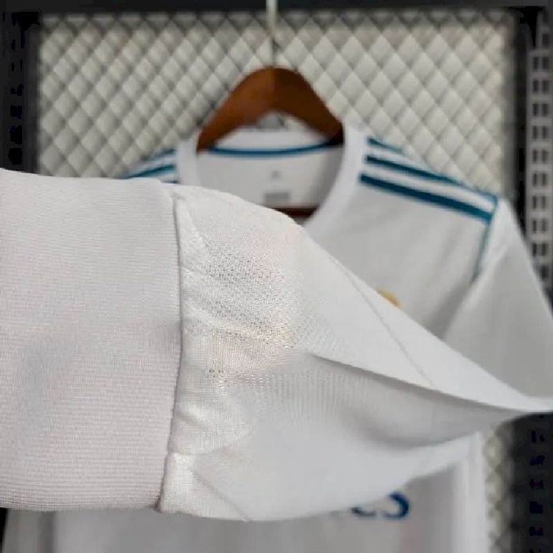 Real Madrid 2017/18 Retro Home Long Sleeve Jersey