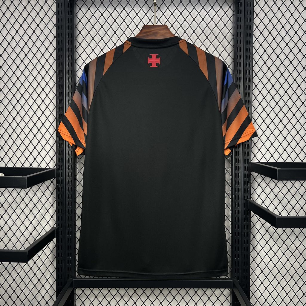 Men's Vasco Da Gama 2024/25 Kappa Warm-up Black Jersey