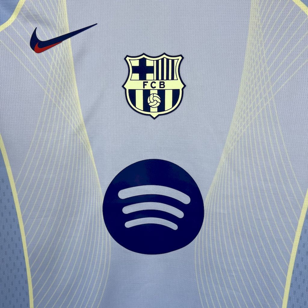 Men’s Barcelona 2025/26 Fan blue special edition Jersey (With Champions League)