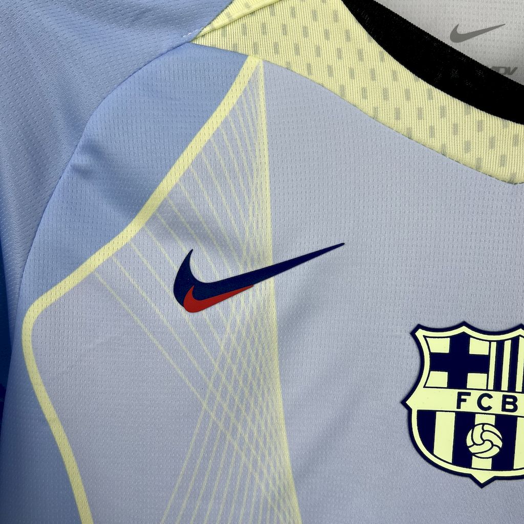 Men’s Barcelona 2025/26 Fan blue special edition Jersey (With Champions League)