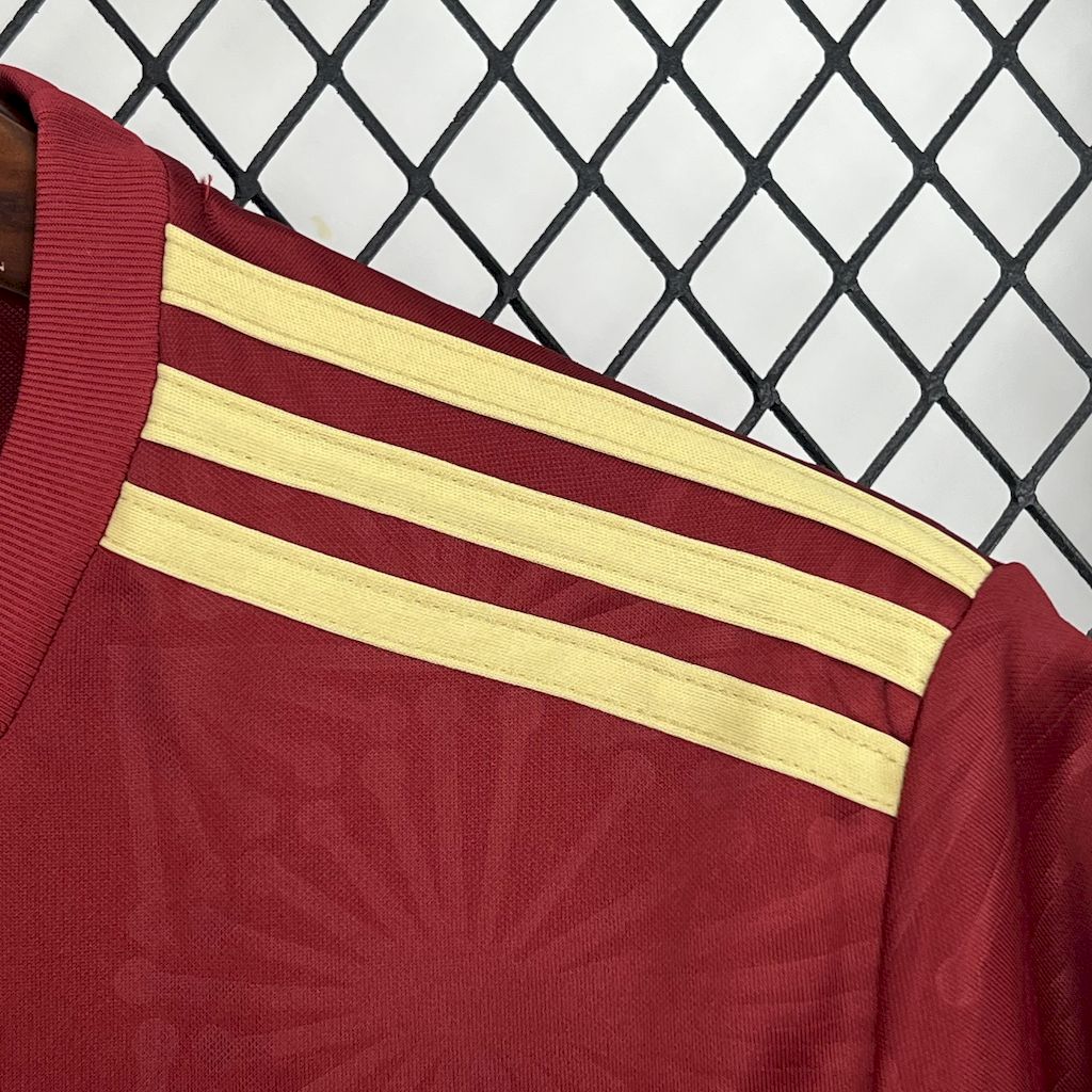 Men's Mexico 2025/26 Gold - Red Jersey