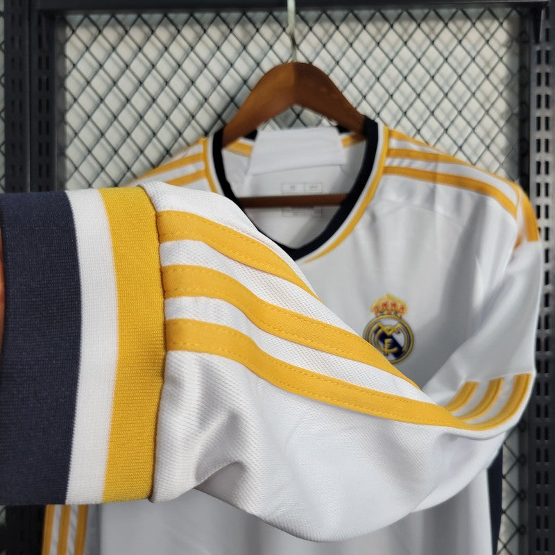 Men's Real Madrid 2023/24 Fan Home Long Sleeves Jersey
