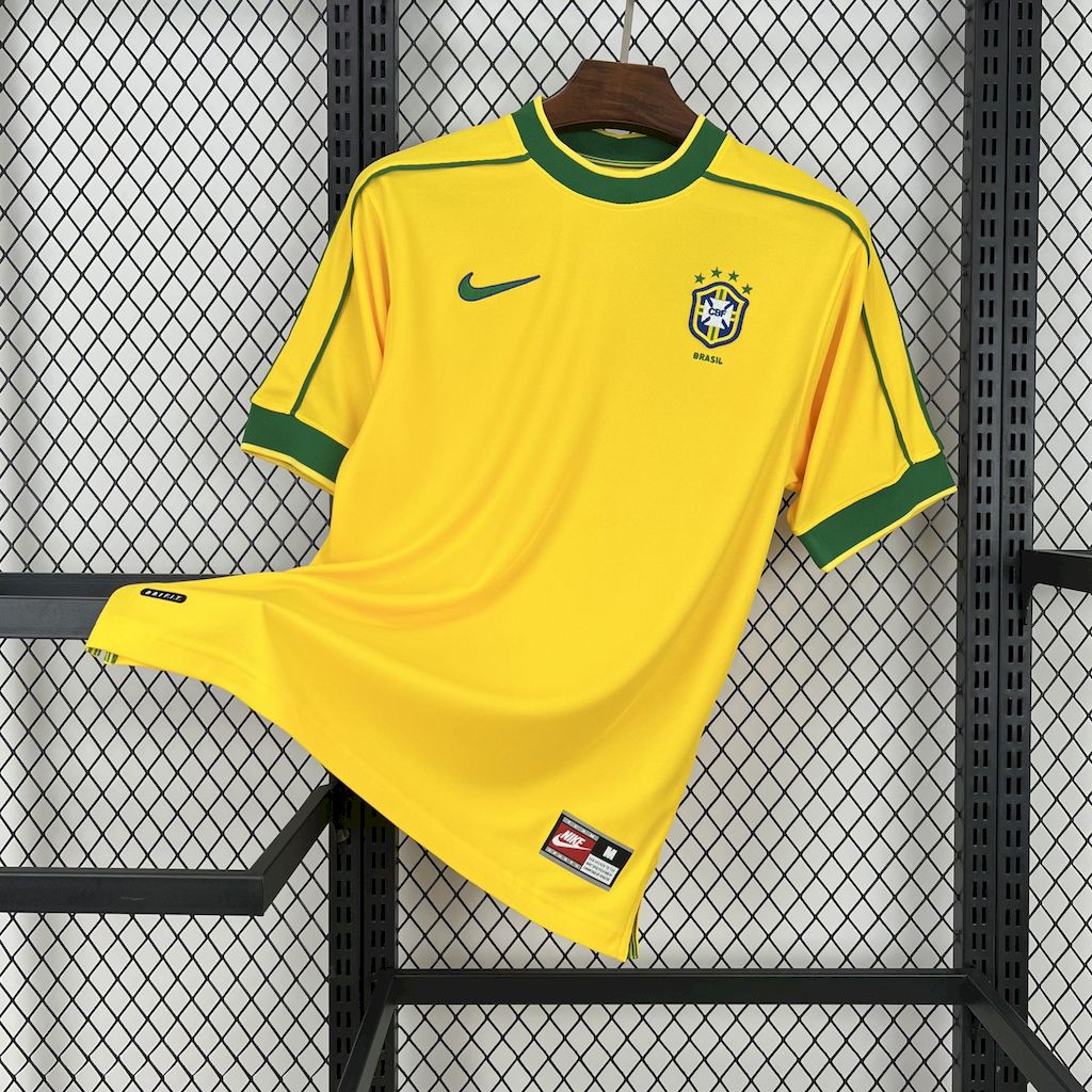 Brazil 1998 Retro Home Jersey