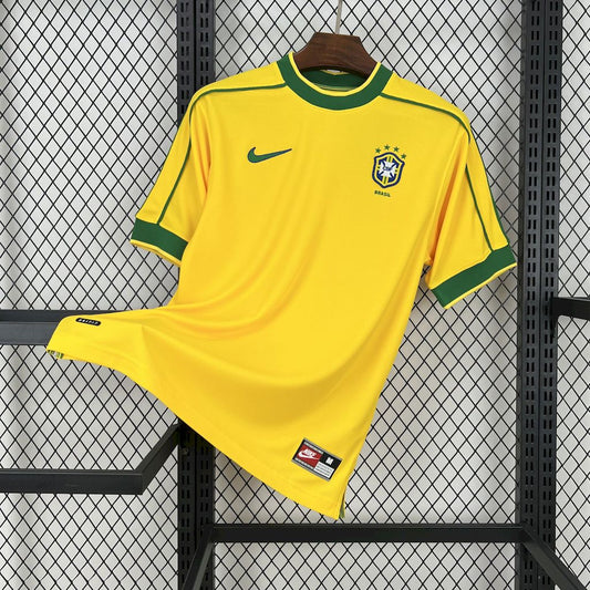 Brazil 1998 Retro Home Jersey