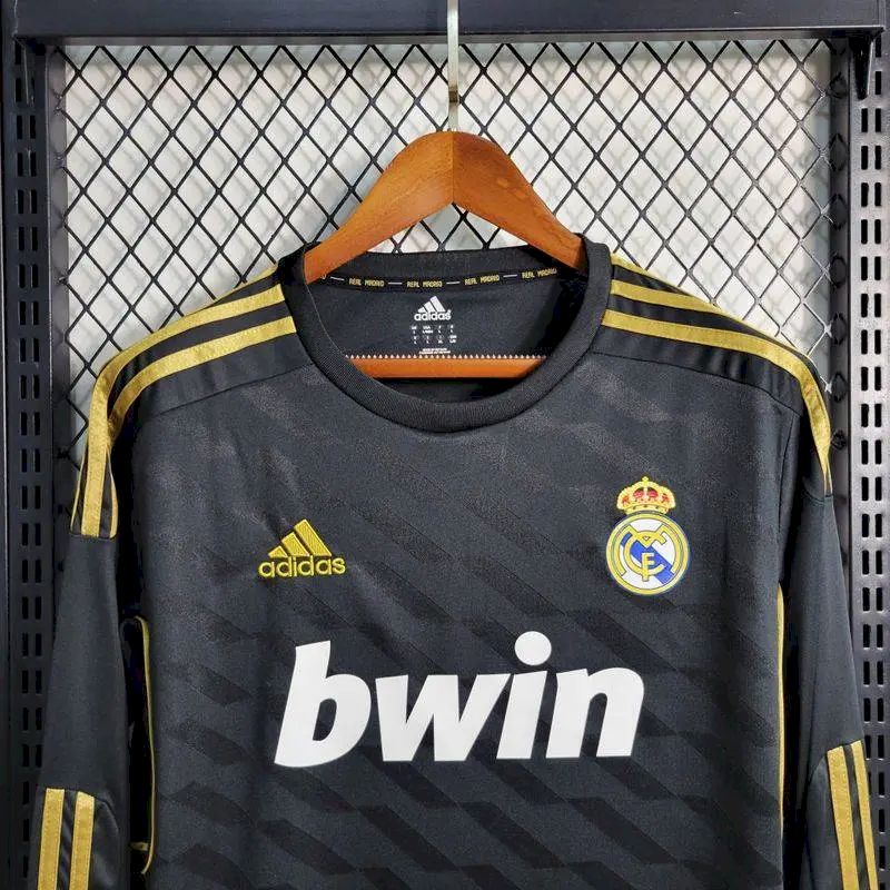 Real Madrid 2011/12 Retro Away Long Sleeves Jersey