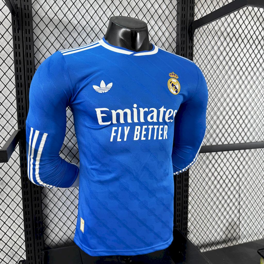 Men’s Real Madrid 2025/26 Player Third Long Sleeves Jersey