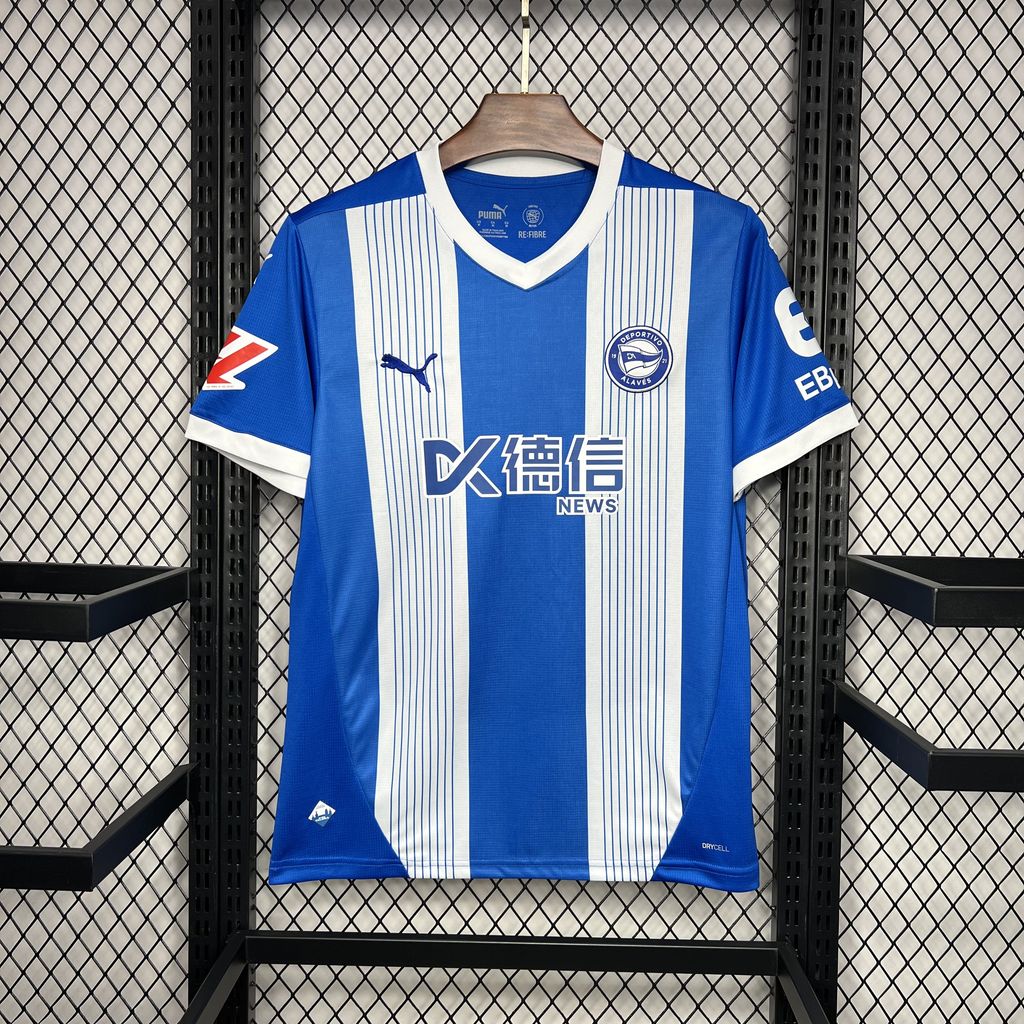 Men’s Deportivo Alaves 2024/25 Fan Home Jersey