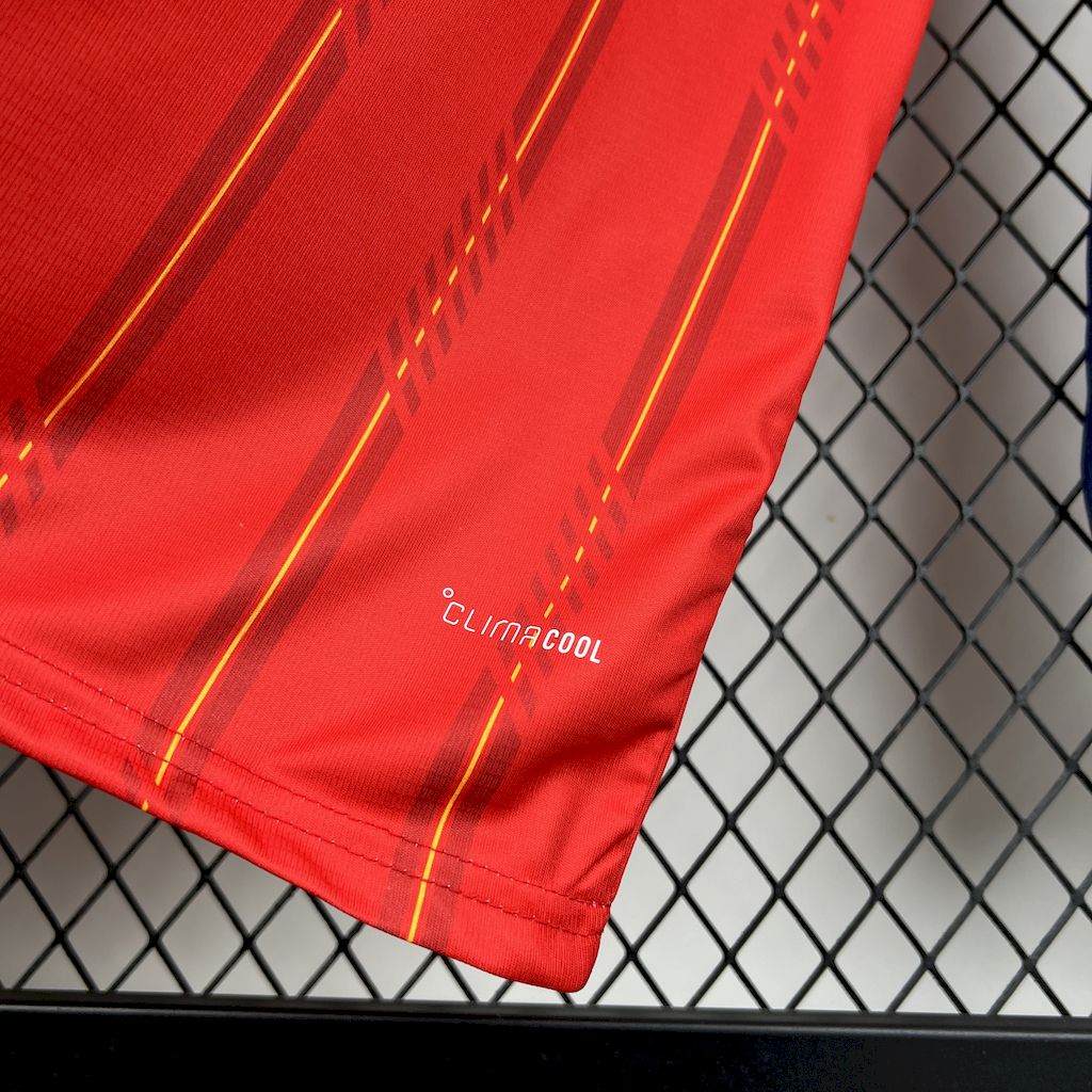 Mens Spain 2026 World Cup Home Long Sleeve Jersey - Image 6