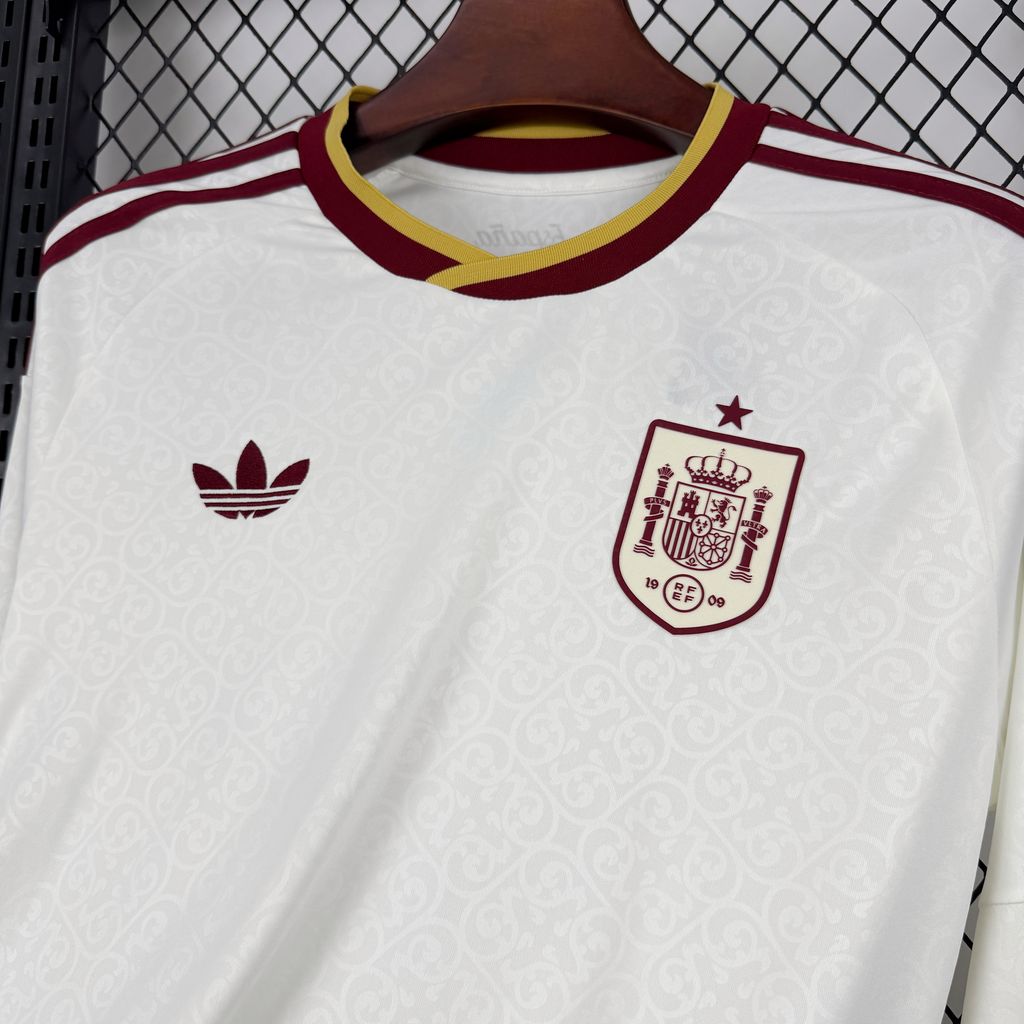 Mens Spain 2026 World Cup Away Long Sleeve Jersey - Image 3