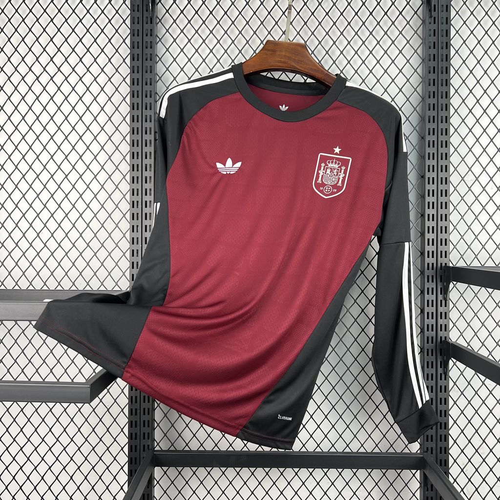 Mens Spain 2026 World Cup Away Long Sleeve Jersey - Image 5
