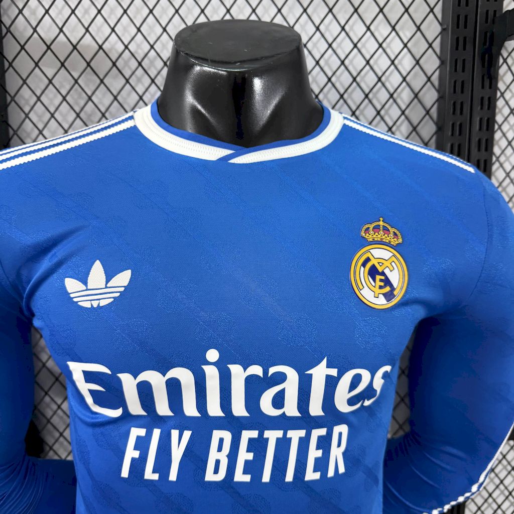 Men’s Real Madrid 2025/26 Player Third Long Sleeves Jersey