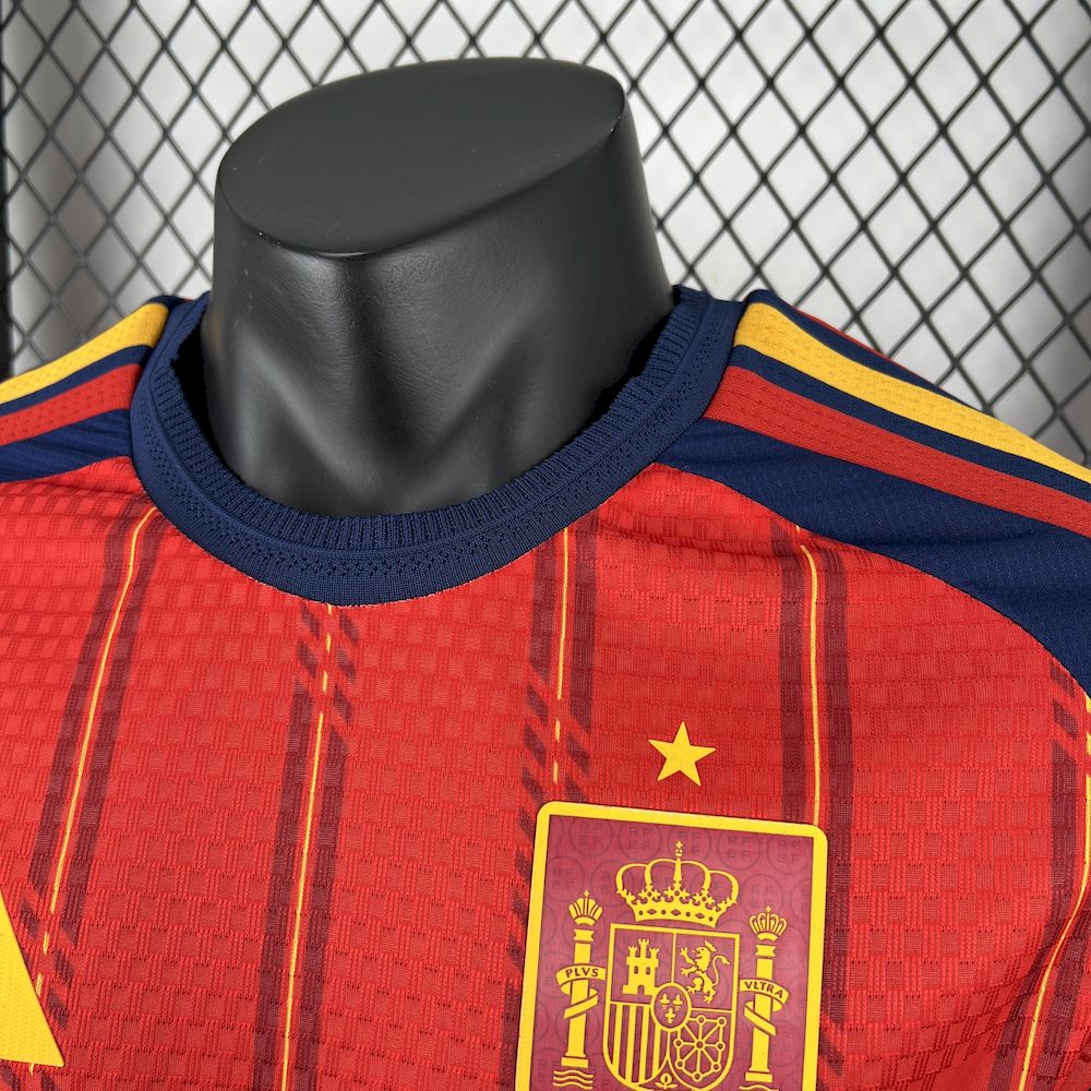 Mens Spain 2026 World Cup Home Jersey Player Version - Image 12