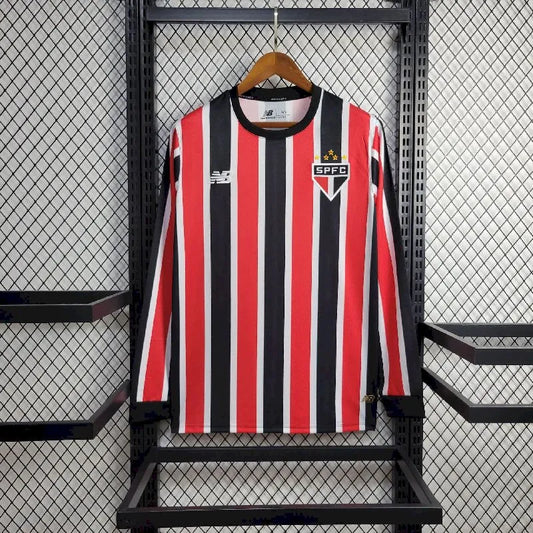 Men's São Paulo 2024/25 Away Long Sleeve Jersey