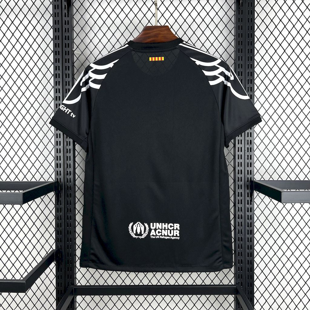 Men’s Barcelona 2024/25 Fan Travis Scott Edition Black Special Edition Jersey