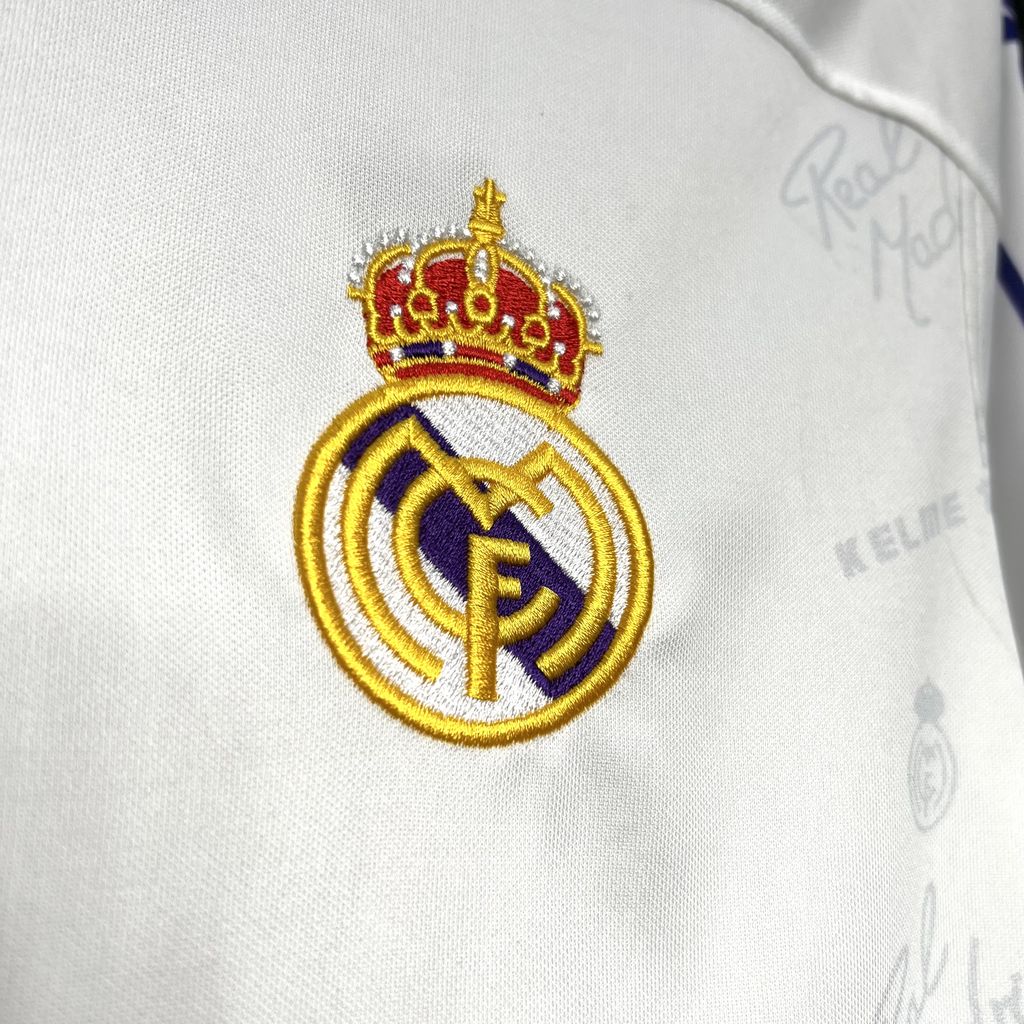 Real Madrid 1994/96 Retro Home Long Sleeve Jersey