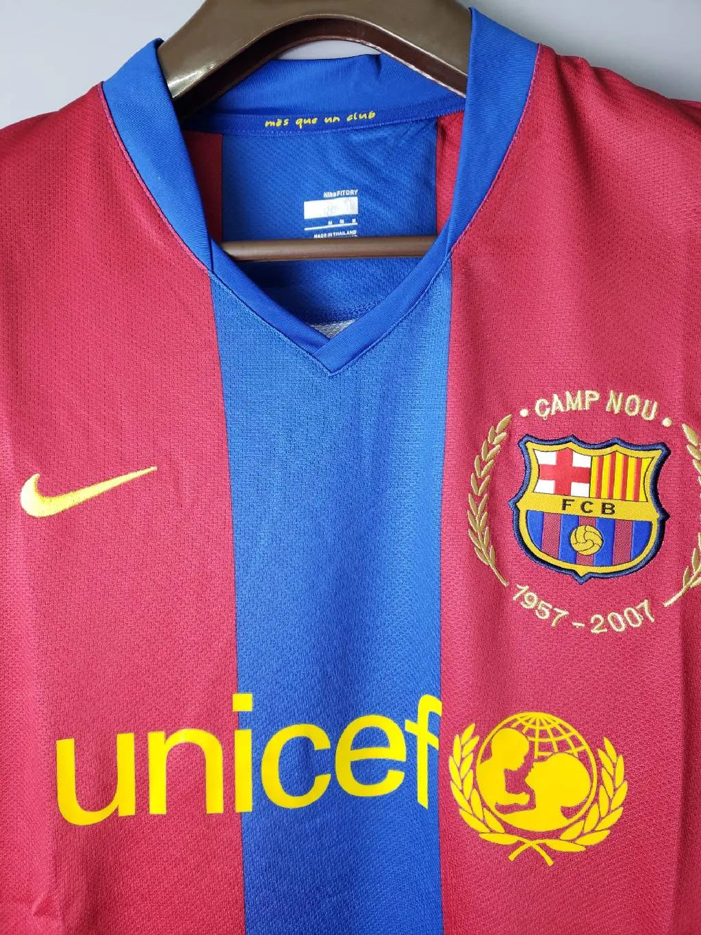 Barcelona 2007/08 Retro Home Long Sleeves Jersey