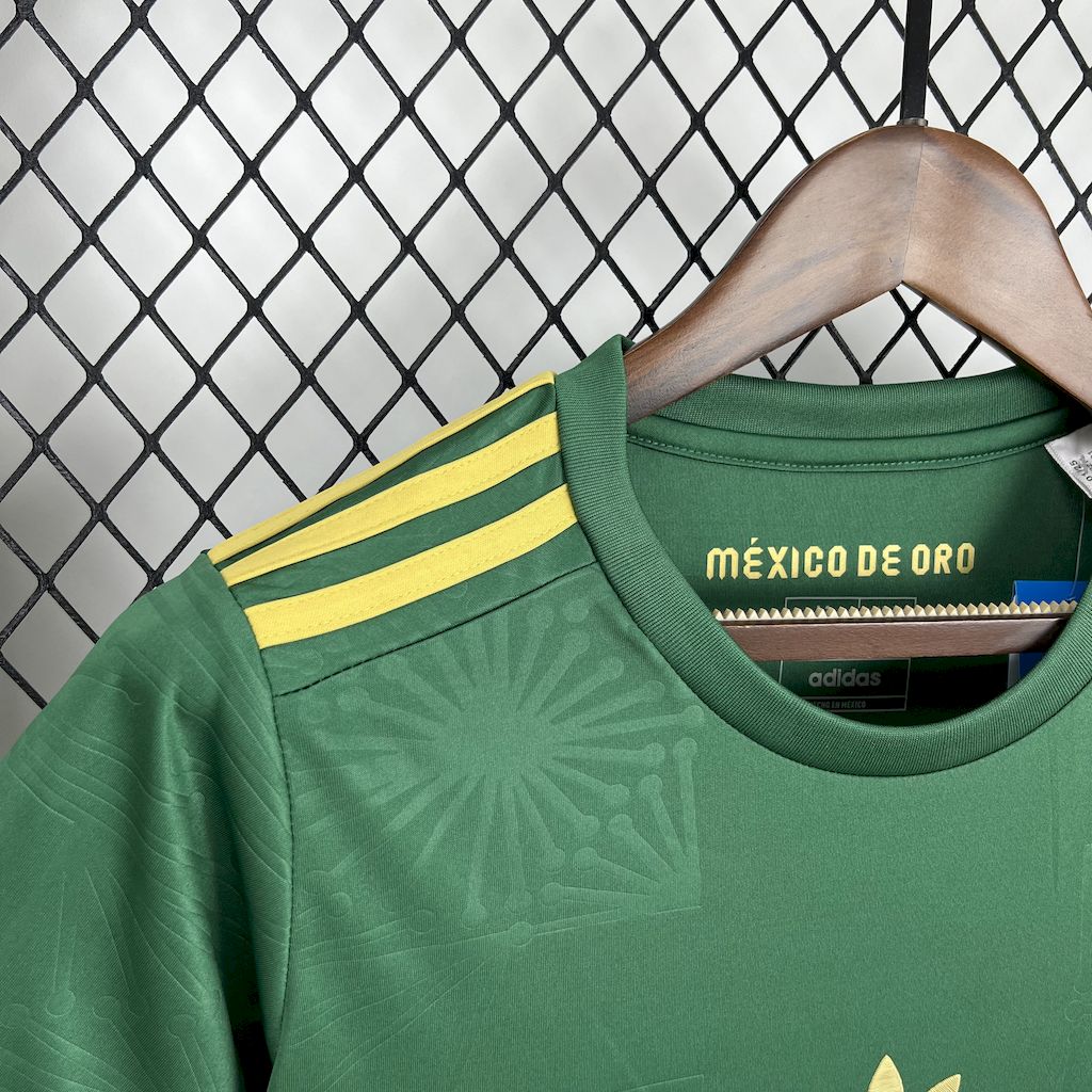 Women's Mexico 2025/26 Gold - Green Jersey