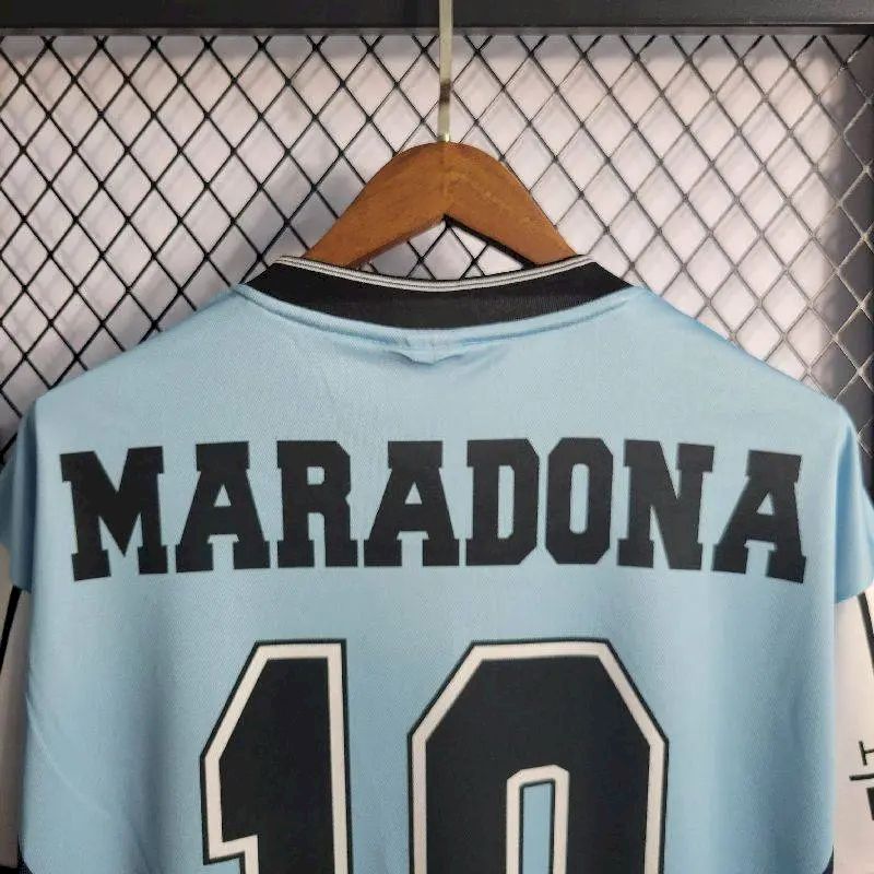 Argentina 2010 Retro Maradona Retirement Commemorative Edition Jersey
