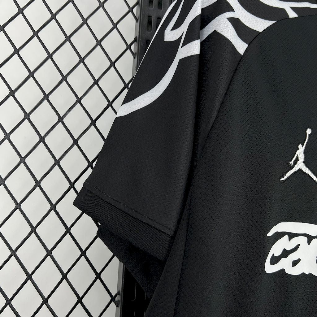 Men’s Barcelona 2024/25 Fan Travis Scott Edition Black Special Edition Jersey