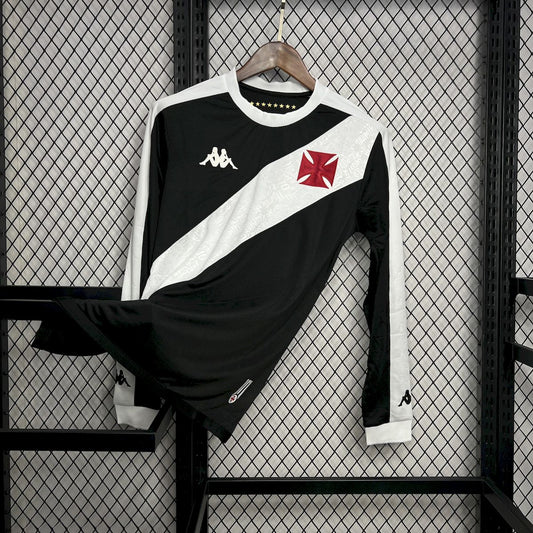 Men's Vasco Da Gama 2024/25 Home Long Sleeve Jersey