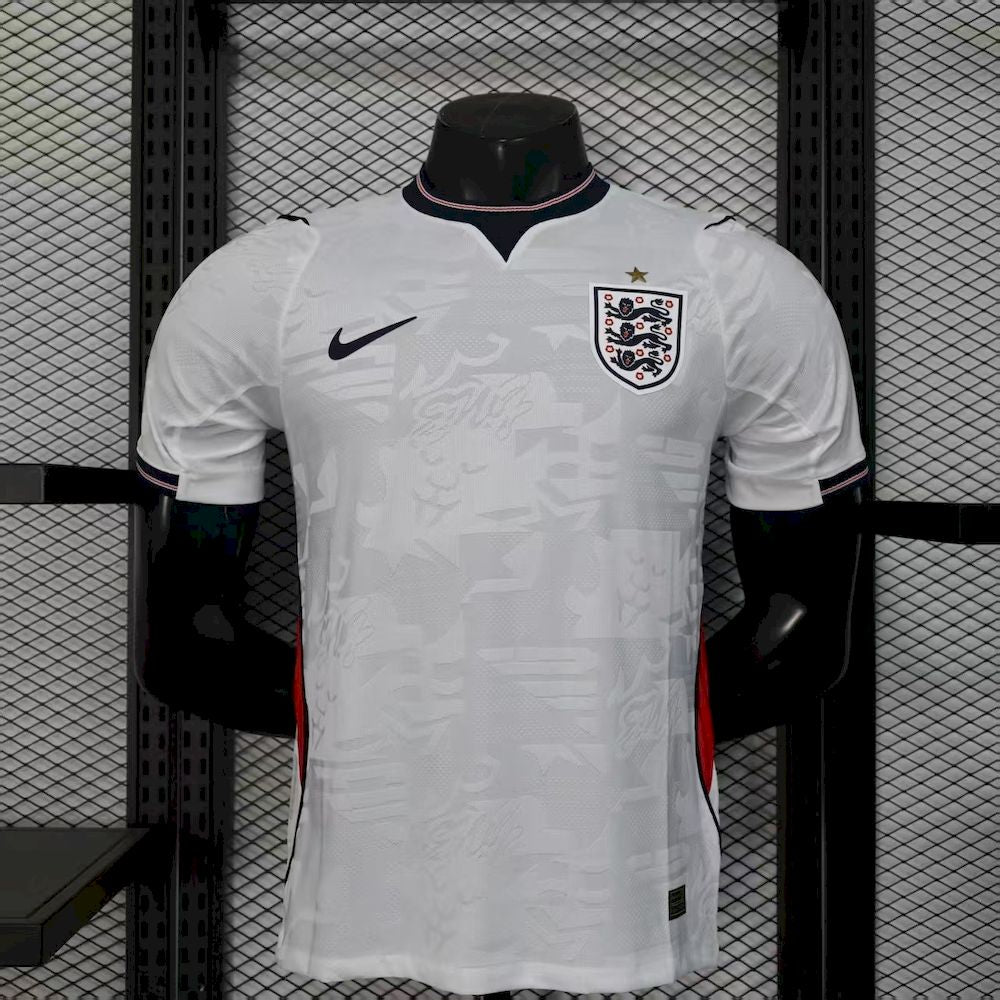 Men's England 2025/26 Player Home Jersey