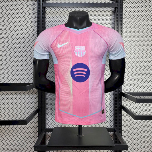 Men’s Barcelona 2025/26 Player Pink Special Edition Jersey
