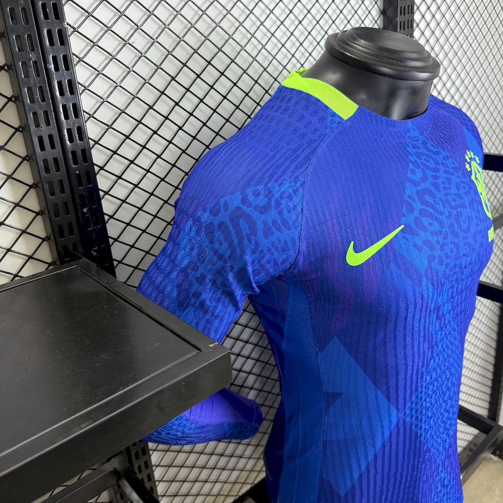 Mens Brazil 2025/26 Player Away Long Sleeve Jersey