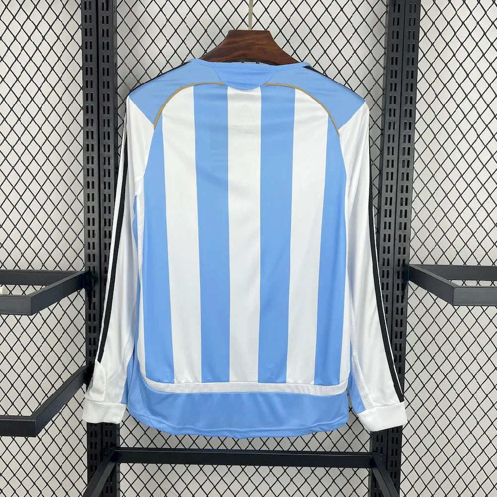 Argentina 2006/07 Retro Home Long Sleeve Jersey