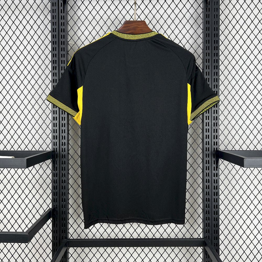 Men's Real Madrid 2025/26 Fan Black and yellow special edition Jersey