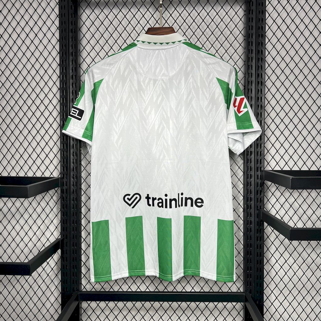 Men’s Real Betis 2024/25 Fan With Sponsors And Patch Home Jersey