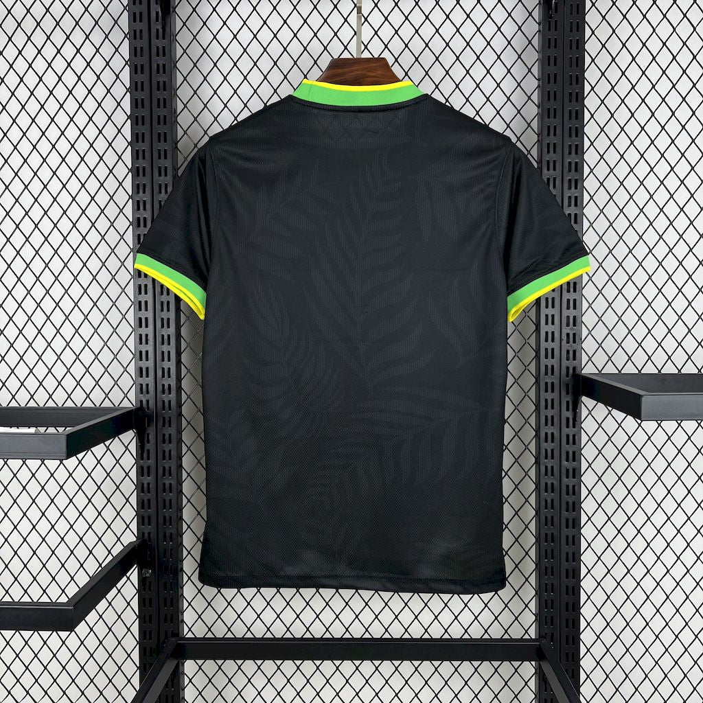 Men's Brazil 2025/26 Dove Edition Black Jersey