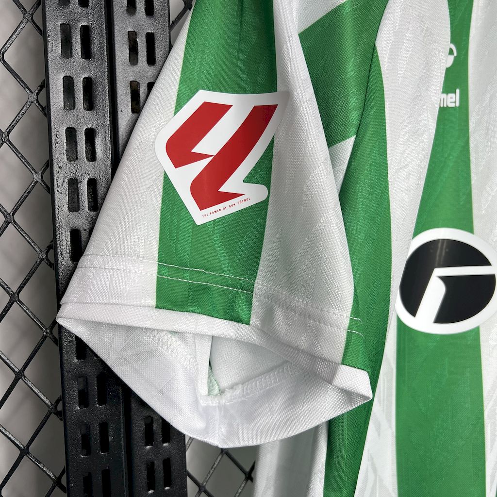 Men’s Real Betis 2024/25 Fan With Sponsors And Patch Home Jersey