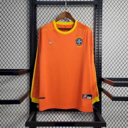 Brazil 1998 Retro Goalkeeper Long Sleeve Jersey