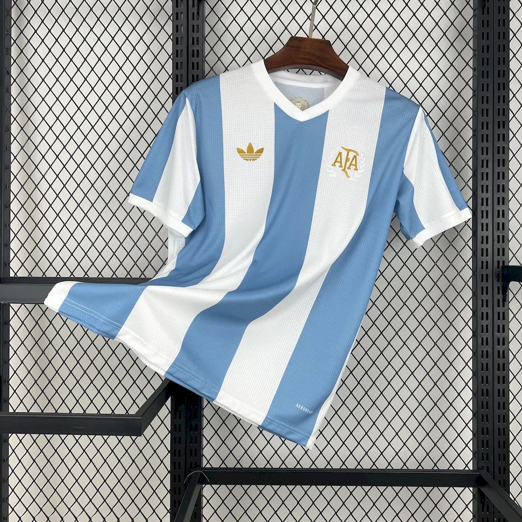 Men's Argentina 2024/25 Adidas 50th Anniversary Jersey