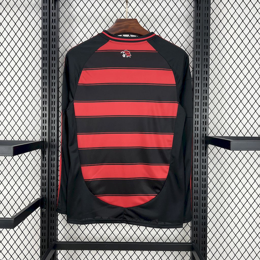 Men’s Flamengo 2025/26 Fan Home Long Sleeves Jersey