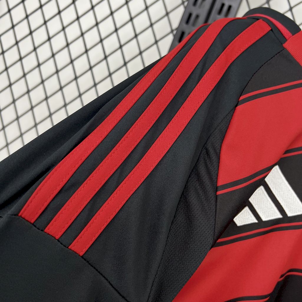Men’s Flamengo 2025/26 Fan Home Long Sleeves Jersey