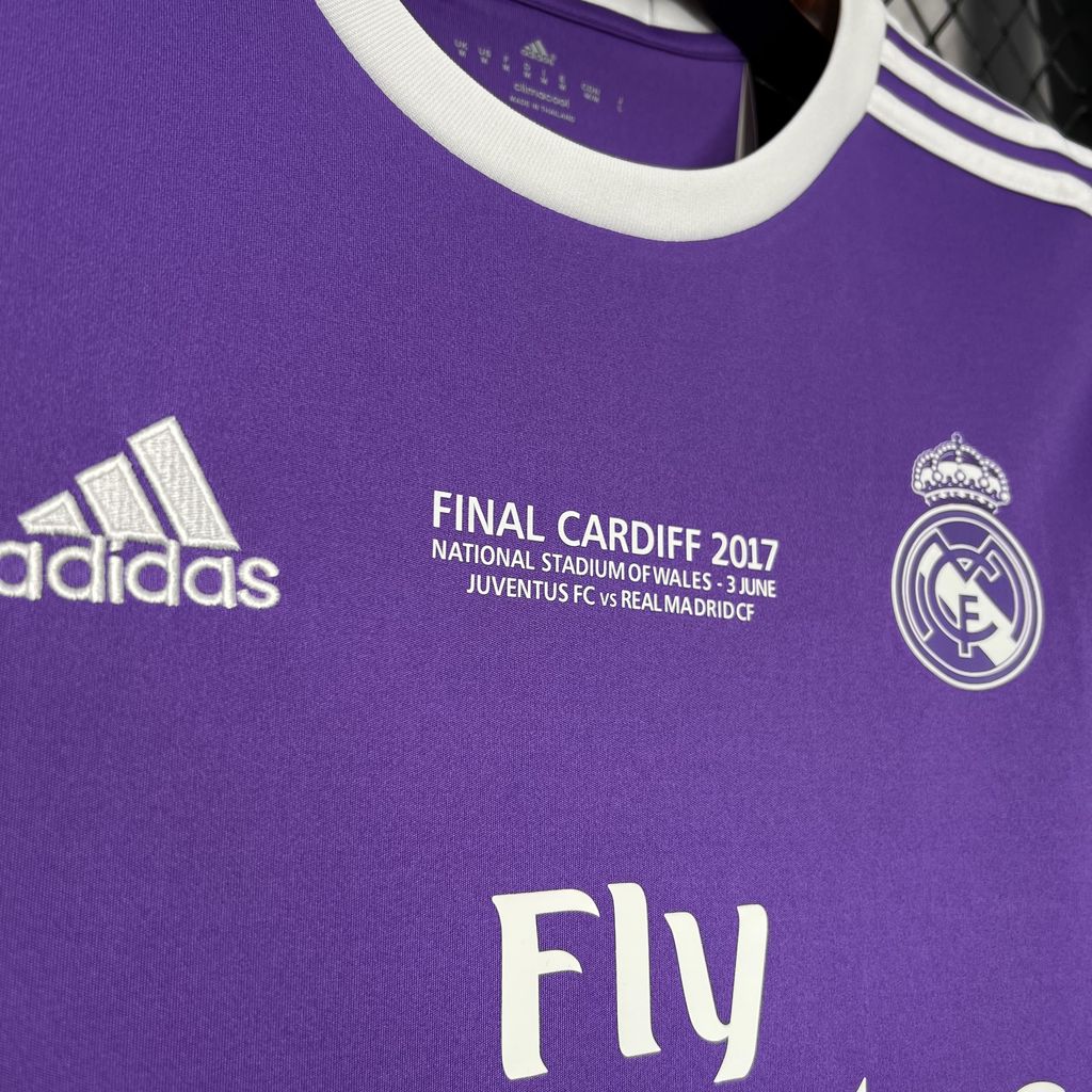 Real Madrid 2016/17 Retro Away UCL Jersey