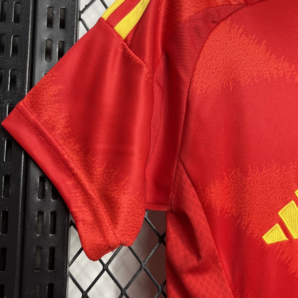 Mens Spain 2024/25 Home Long Sleeve Jersey Player Version - Image 2