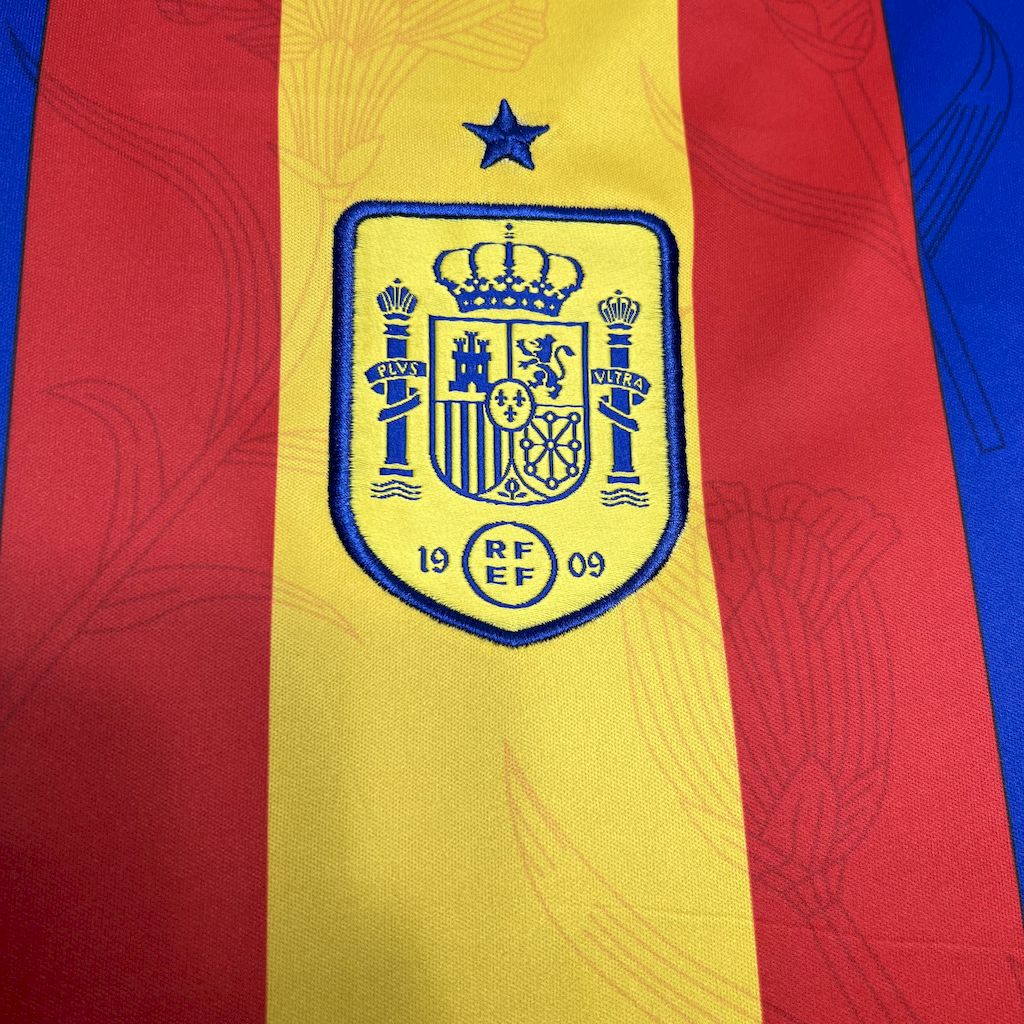 Mens Spain 2024/25 Away Long Sleeve Jersey Player Version - Image 1
