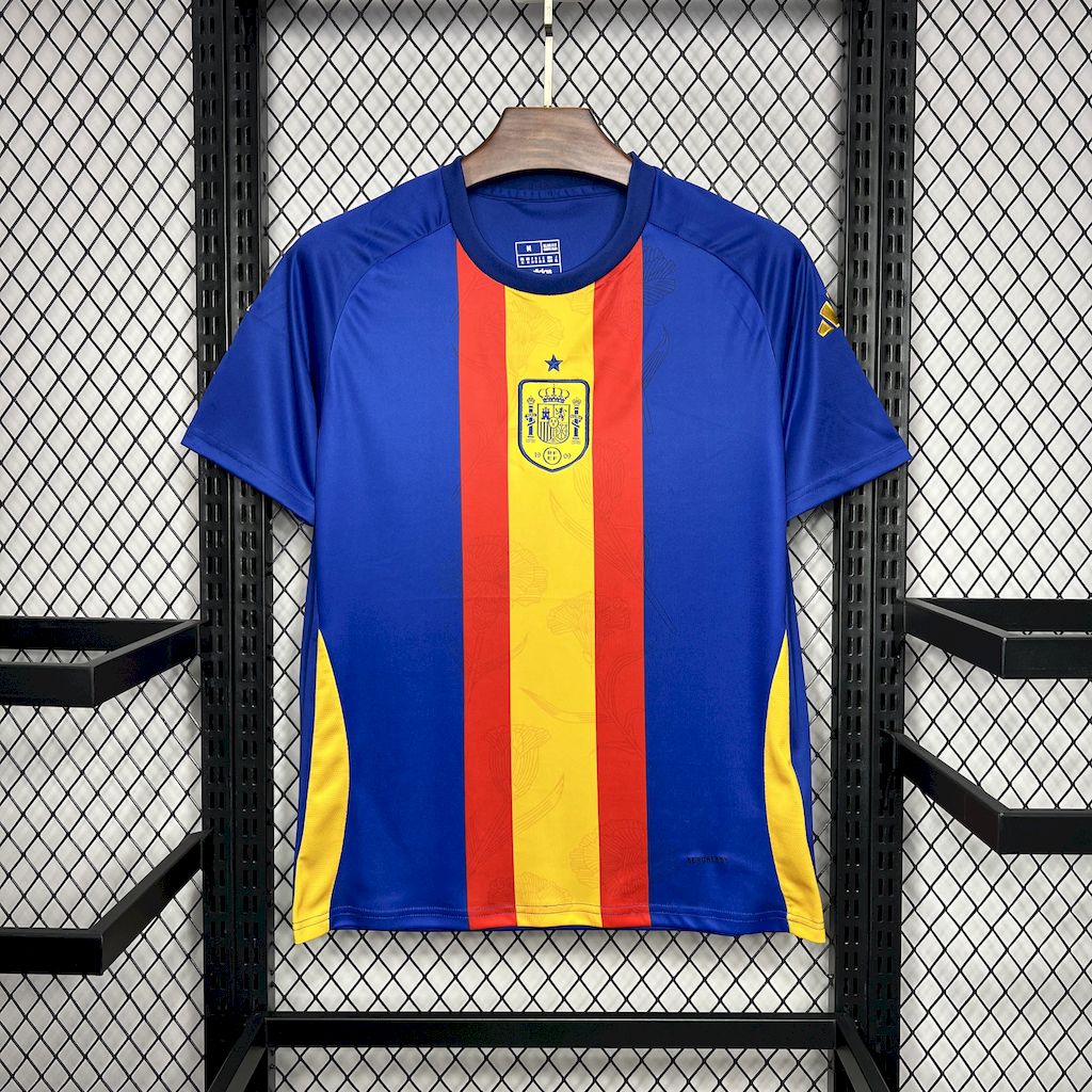 Mens Spain 2024/25 Away Long Sleeve Jersey Player Version - Image 2