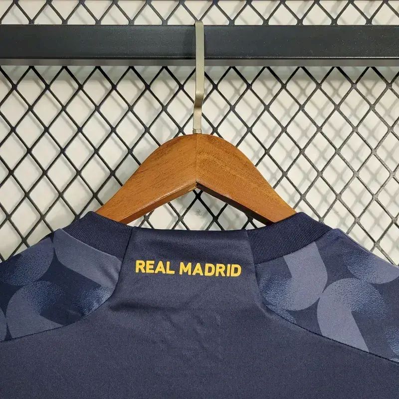 Men's Real Madrid 2023/24 Fan Away Long Sleeves Jersey