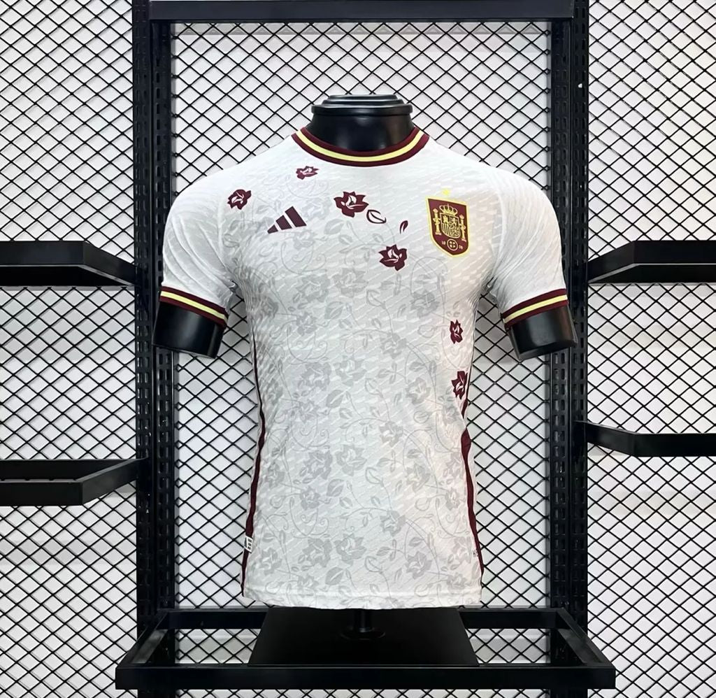 Mens Spain 2024/25 Red Jersey Player Version - Image 1
