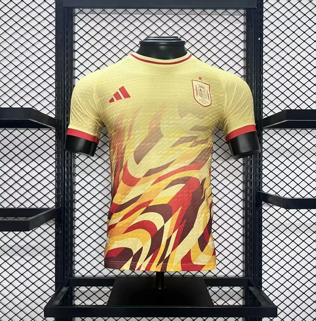Mens Spain 2024/25 Red Jersey Player Version