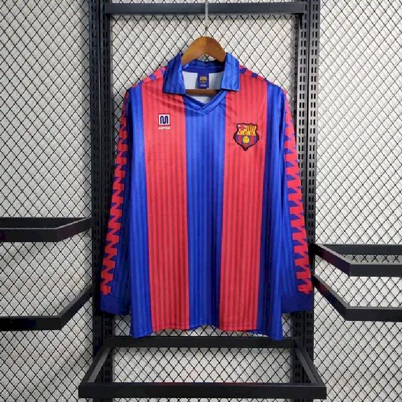 Barcelona 1991/92 Retro Home Long Sleeve Jersey