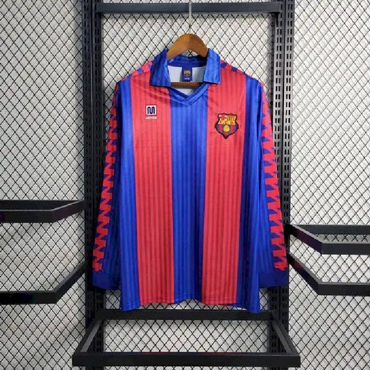 Barcelona 1991/92 Retro Home Long Sleeve Jersey
