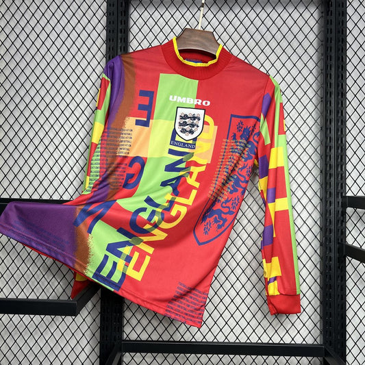 England 1995/96 Retro Goalkeeper Long Sleeve Jersey