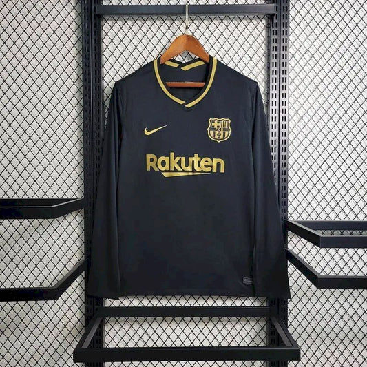 Barcelona 2020/21 Retro Away Long Sleeves Jersey