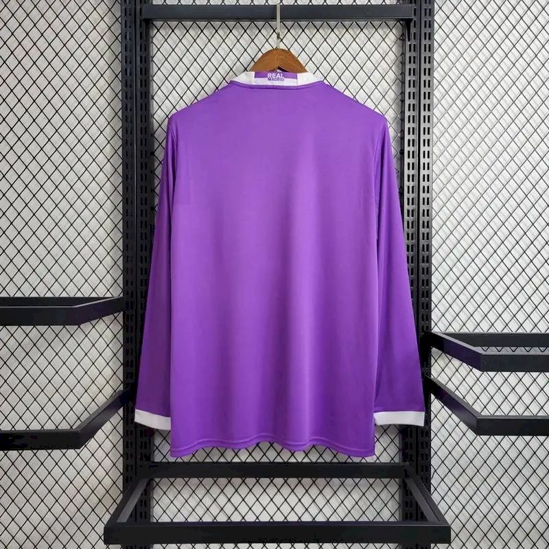 Real Madrid 2016/17 Retro Away Long Sleeves Jersey